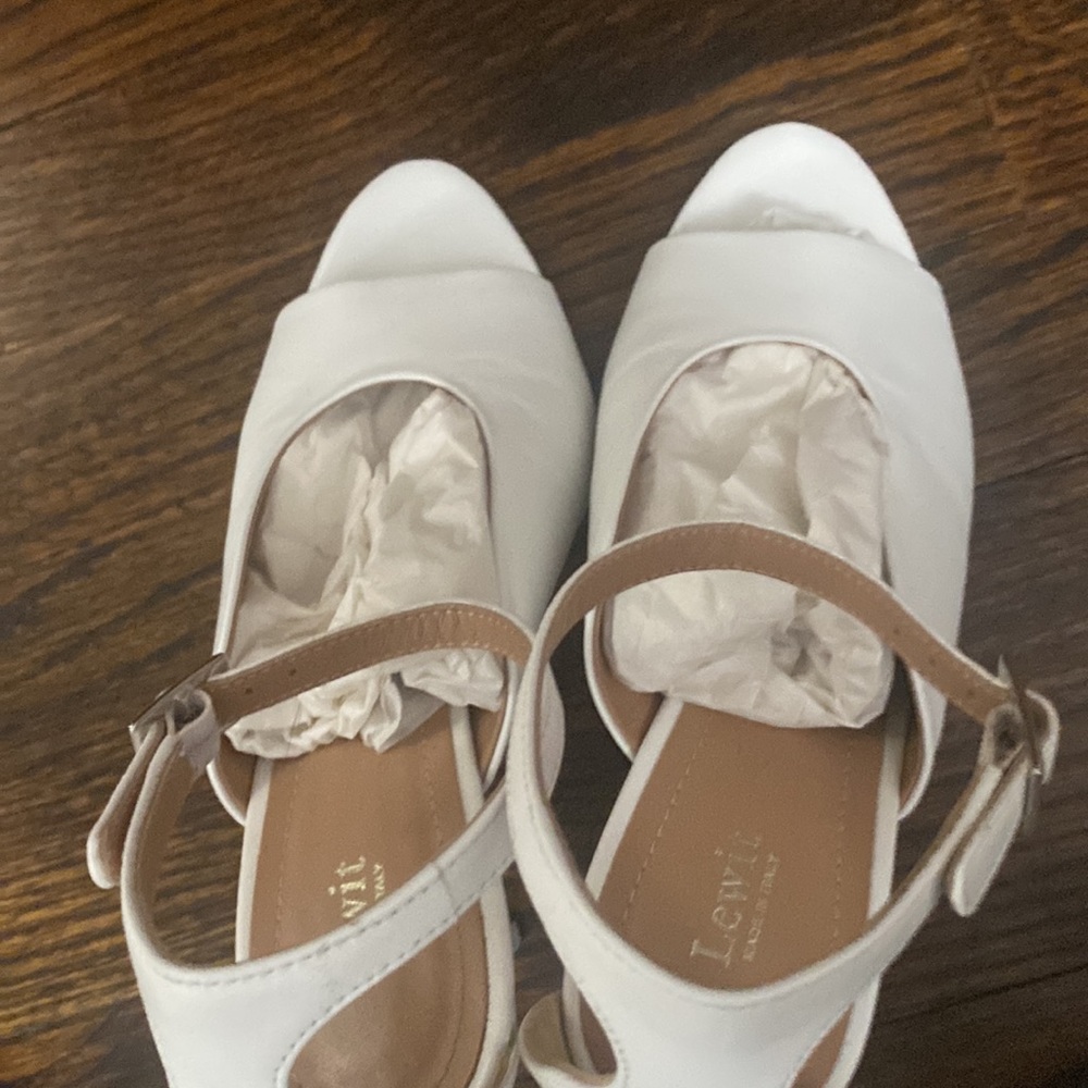 Lewin White Leather Heel - Picture 5 of 8